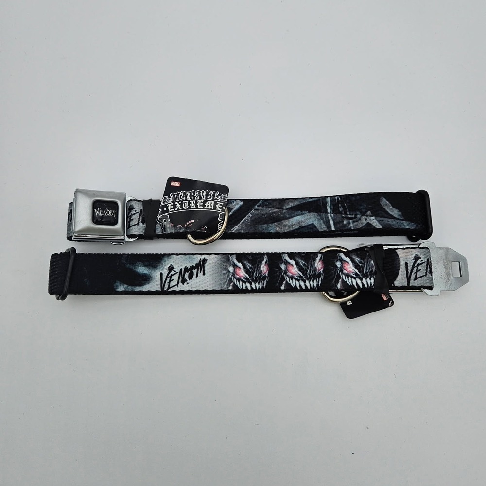 Buckle Down Marvel Venom Car Seat Belt Buckle Dog‎ Collar